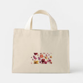 Elegant Floral Petal Tote Bag | Modern Design ミニトートバッグ (裏面)