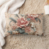 Elegant Floral Pillow ランバークッション (ブランケット)