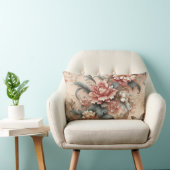 Elegant Floral Pillow ランバークッション (椅子)