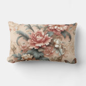 Elegant Floral Pillow ランバークッション (正面)