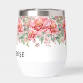 Elegant Floral Pink Bridal Shower (背面)