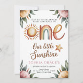 Elegant Floral Princess Invitation 招待状 (正面)