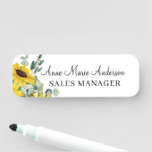 Elegant Floral Professional Name  名札 (インサイチュ)