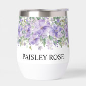 Elegant Floral Purple Bridal Shower (左面)