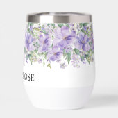 Elegant Floral Purple Bridal Shower (背面)