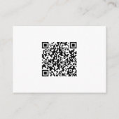 Elegant Floral Purple Bridal Shower エンクロージャーカード (裏面)