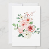 Elegant Floral Quinceañera Invitation 招待状 (裏面)