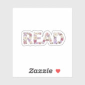 Elegant Floral READ Typography - Pastel Botanical  シール (シート)