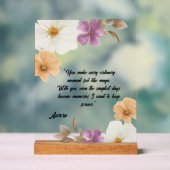 Elegant Floral Romance アクリルサイン (ニュートラル)