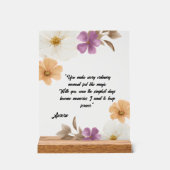 Elegant Floral Romance アクリルサイン (正面)