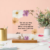 Elegant Floral Romance アクリルサイン (ウェディング)