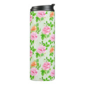Elegant Floral Roses Green Leaves Pattern-23675 タンブラー (回転左)