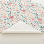 Elegant Floral Seamless Pattern – Sophisticated  シェルパブランケット (3/4)