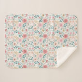 Elegant Floral Seamless Pattern – Sophisticated  シェルパブランケット (正面(横))