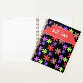 Elegant Floral Self Love Aesthetic Spiral Notebook プランナー手帳 (ディスプレー)