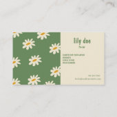 Elegant Floral Seller Business Card 名刺 (裏面)