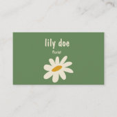 Elegant Floral Seller Business Card 名刺 (正面)