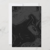 Elegant Floral Skull Adult Halloween Party 招待状 (裏面)