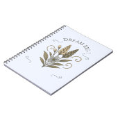 Elegant Floral Spiral Notebook – carnet ノートブック (左側)