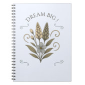 Elegant Floral Spiral Notebook – carnet ノートブック (正面)