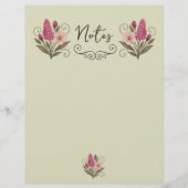 Elegant Floral Stationery Paper for florist レターヘッド (正面)
