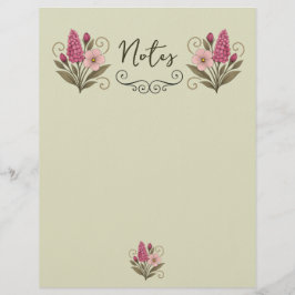 Elegant Floral Stationery Paper for florist レターヘッド