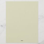 Elegant Floral Stationery Paper for florist レターヘッド (裏面)