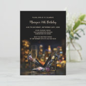 Elegant Floral Stiletto Shoes Birthday Party 招待状 (スタンド正面)