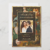 Elegant Floral Still Life Wedding Save the Date セーブザデート (正面)