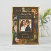 Elegant Floral Still Life Wedding Save the Date セーブザデート (スタンド正面)