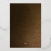 Elegant Floral Still Life Wedding Save the Date 箔招待状 (裏面)