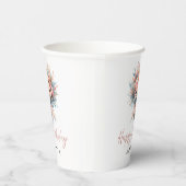 Elegant Floral Sweet 16 Custom Party Cup 紙コップ (右)