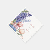Elegant Floral Table Napkin スタンダードカクテルナプキン (角)