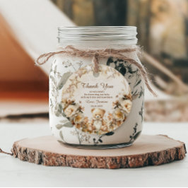 Elegant Floral Teddy Bear Baby Shower Favor Tag フェイバータグ