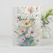 Elegant Floral Thank You Card サンキューカード (スタンド正面)