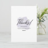 Elegant Floral Thank You Card サンキューカード (スタンド正面)