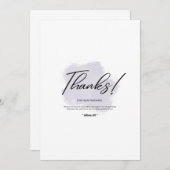 Elegant Floral Thank You Card サンキューカード (正面/裏面)