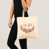 Elegant Floral Tote Bag トートバッグ (正面(商品))