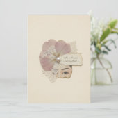 Elegant Floral & Ukiyoe Collage 招待状 (スタンド正面)