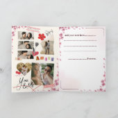 Elegant Floral Valentine’s Day Card Soft Pink Rose シーズンカード (内部)