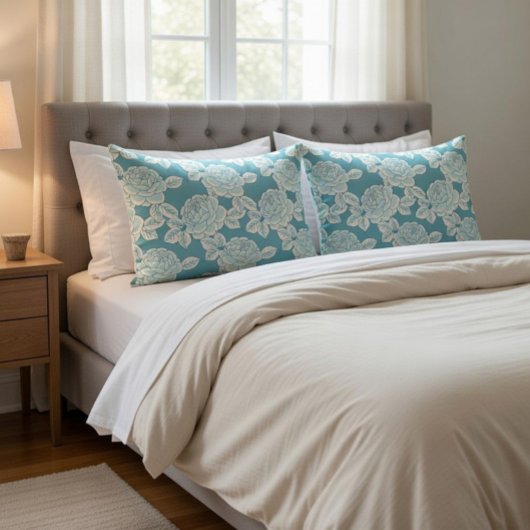 Elegant Floral Vintage Charm 枕カバー