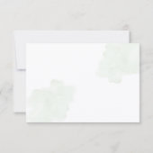 Elegant Floral Vintage Wedding RSVP Card 招待状 (裏面)