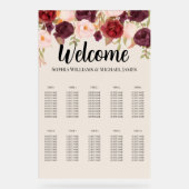 Elegant Floral Watercolor アクリルサイン (正面)