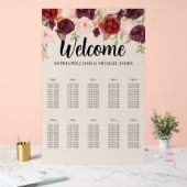 Elegant Floral Watercolor アクリルサイン (ウェディング)