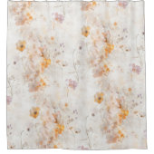 Elegant Floral Watercolor シャワーカーテン (正面)