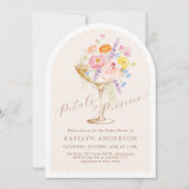 Elegant Floral Watercolor Arch Bridal Shower 招待状 (正面)