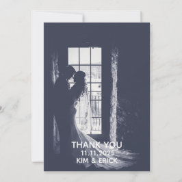 Elegant Floral Wedding サンキューカード