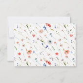 Elegant Floral Wedding サンキューカード (裏面)