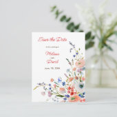 Elegant Floral Wedding ポストカード (スタンド正面)