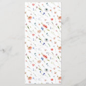 Elegant Floral Wedding メニュー (裏面)